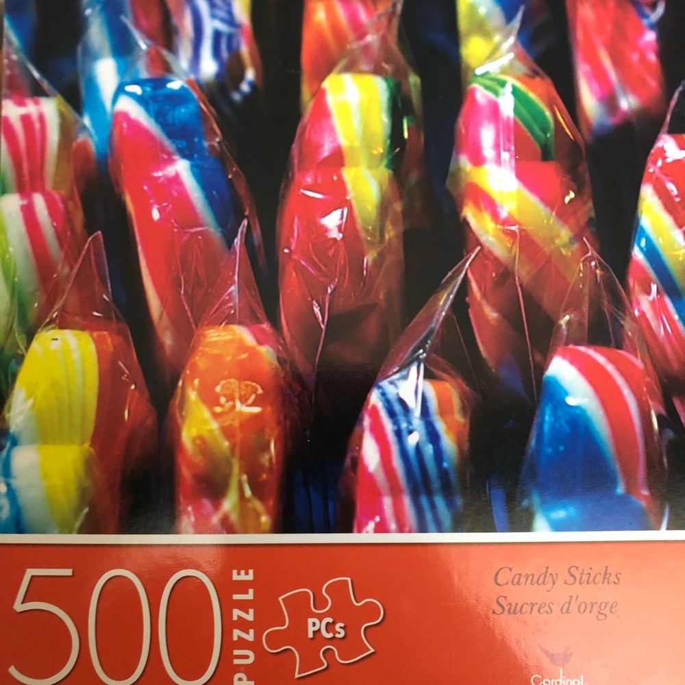 Candy Sticks 500 Piece Puzzle NWT